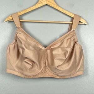 Glamorise beige MagicLift Seamless Support T-shirt Bra, 44G.